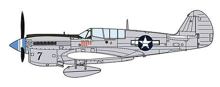 Hasegawa - P-40N Warhawk Natural Metal Aces 1:48
