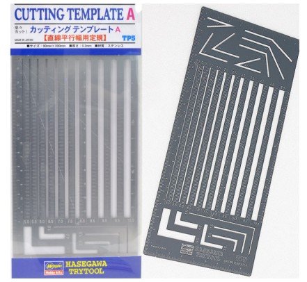 Hasegawa - Straight Parallel Widths Scribing Templa