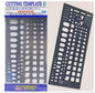 Hasegawa - Square Oval + Hex Shape Ruler Template