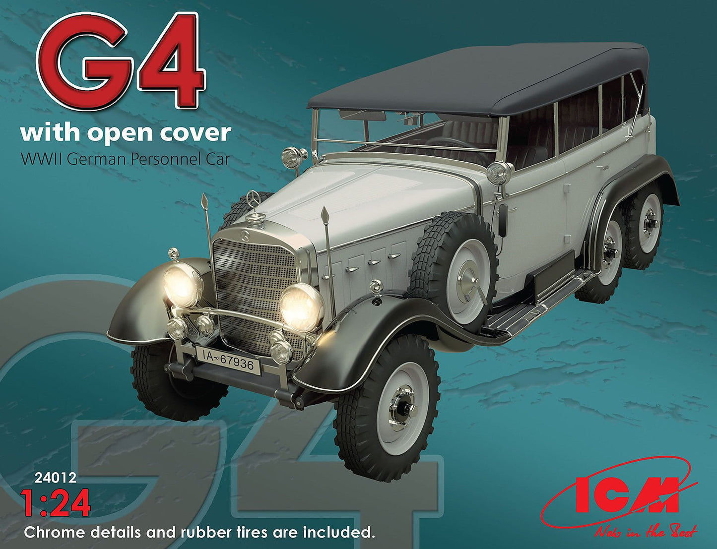 ICM - G4 WW-II GER PERSONNEL CAR :24