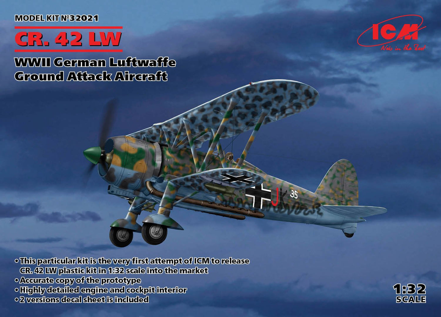 ICM - WWII German Luftwaffe CR42 LW Aircrft:32