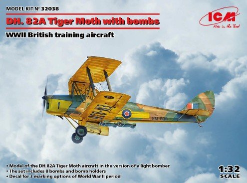 ICM - WWII British DH82A Tiger Moth Train 1:32