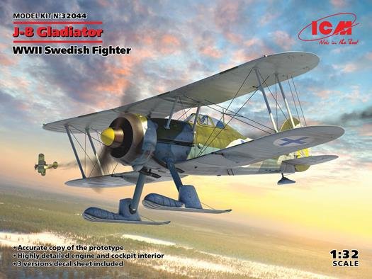 ICM - WWII Swedish J8 Gladiator Fighter 1:32