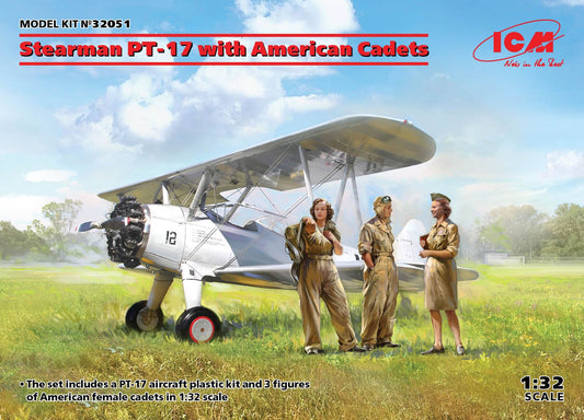 ICM - Stearman PT17 BiPlane w/3 Cadets