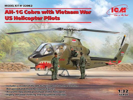 ICM - AH1G Cobra W/Vietnam War US Pilot 1:32