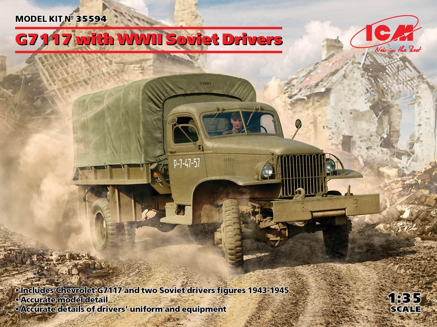 ICM - G7117 W/WWII Soviet Drivers 1:35