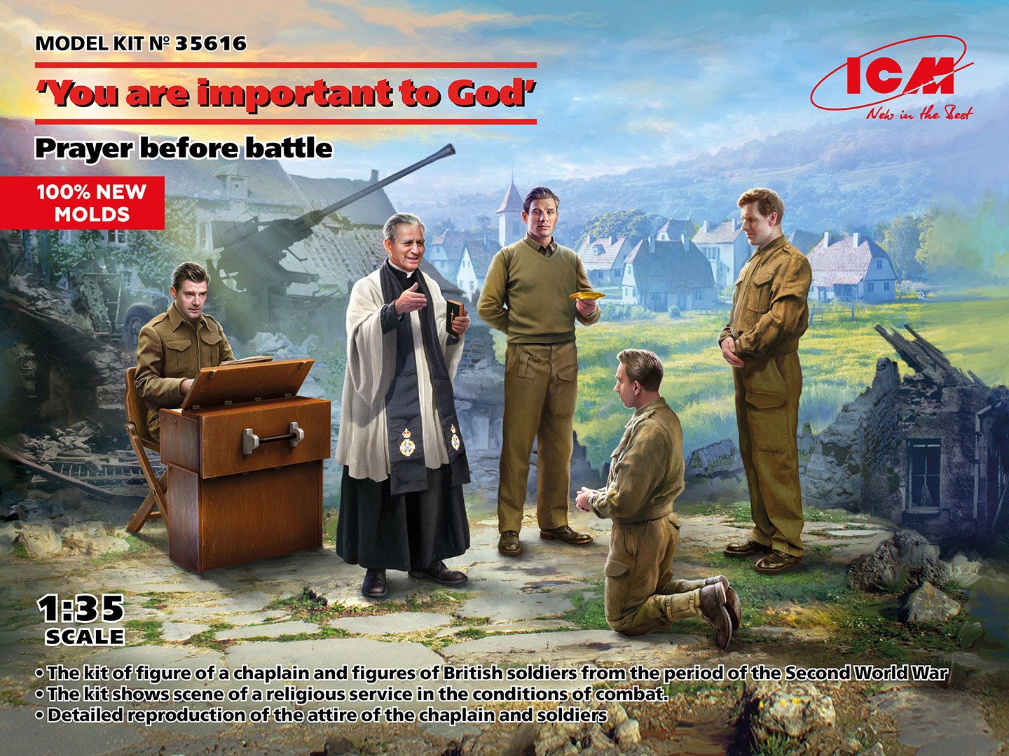 ICM - Prayer before battle figure set 1:35
