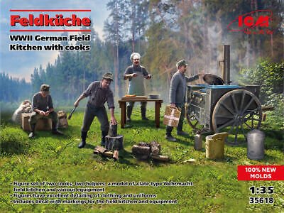 ICM - WW2 German Field Kitchen w/Cooks 1:35