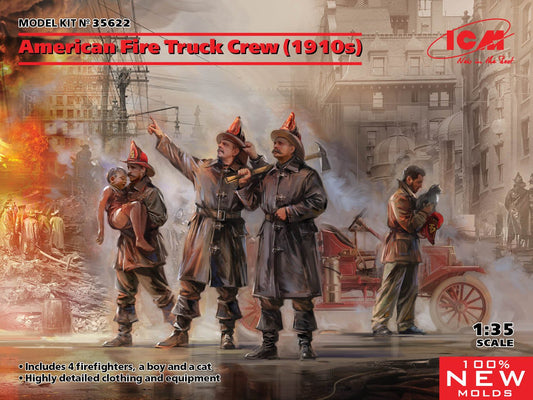 ICM - American Fire Truck Crew 1910 1:35