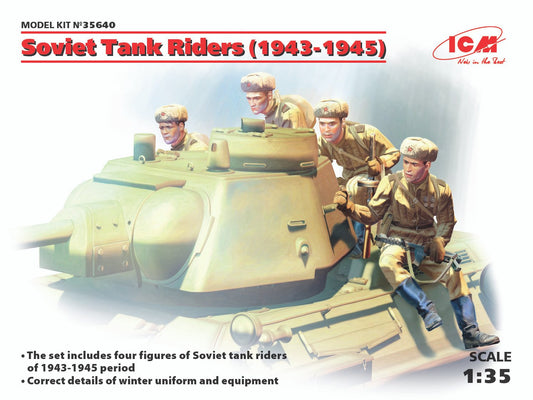 ICM - Soviet Tank Riders 1943-45 4 figs 1:35