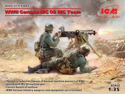 ICM - WWII German MG08 Machine Gun Team 1:35
