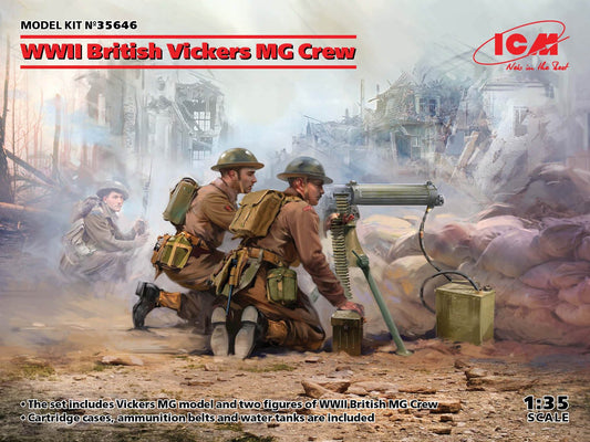 ICM - WWII British Vickers MG Crew w/mach 1:35