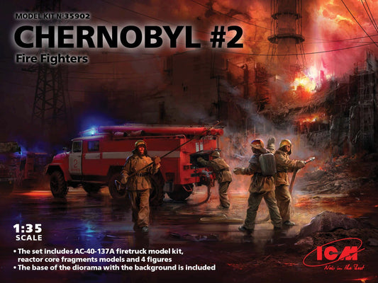 ICM - Chernobyl #2 Fire Fighter Dio Set 1:35