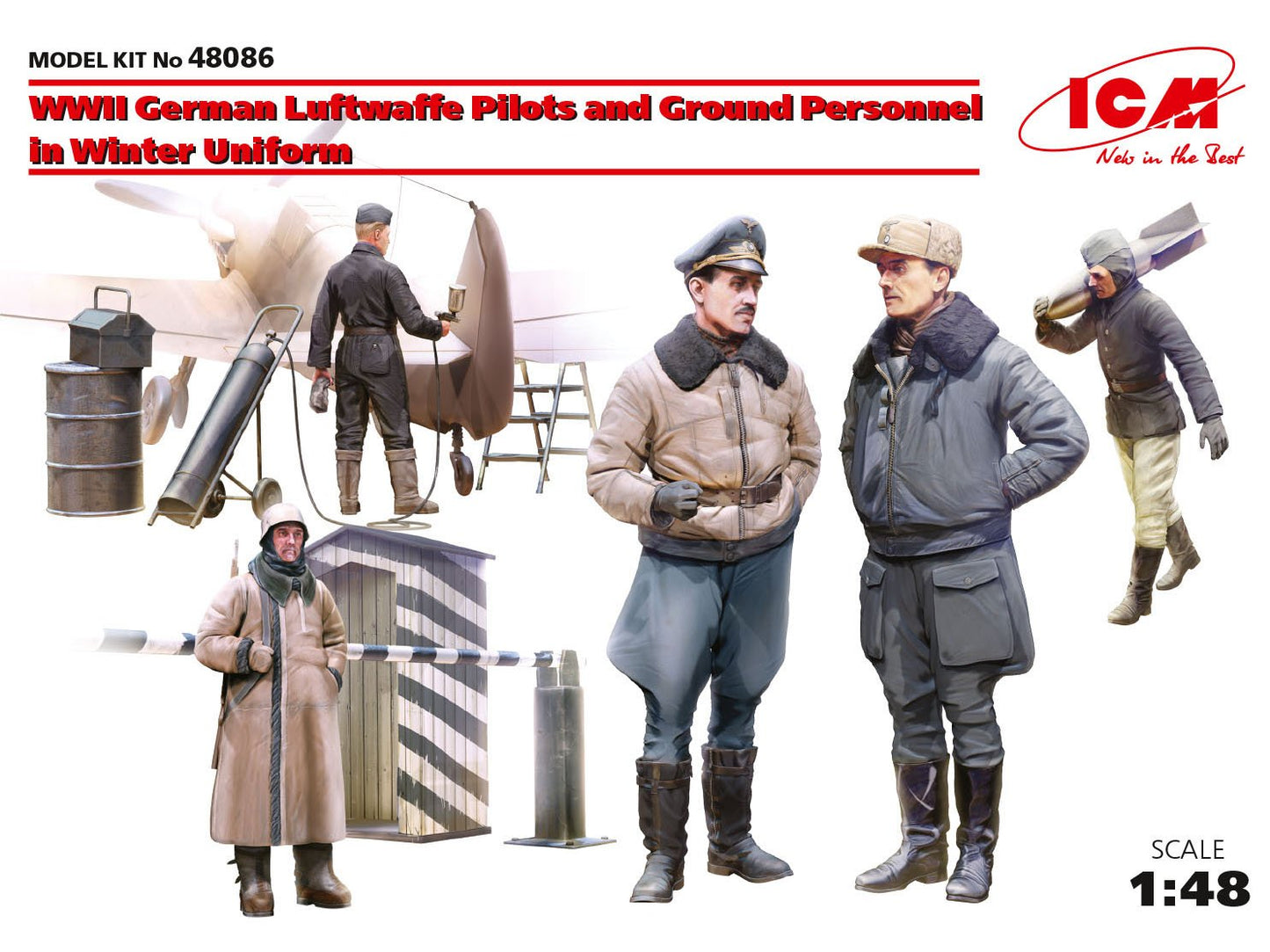 ICM - WWII German Luftwaffe Pilots + 1:48