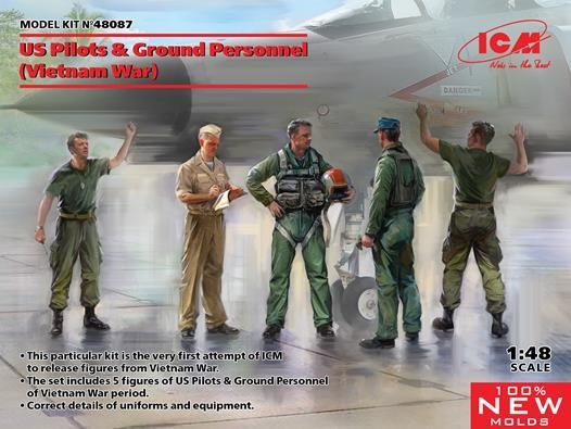 ICM - US Pilots & Ground Personnel Vietnm 1:48