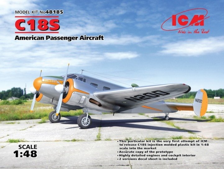 ICM - Beechcraft C18S Passenger Plane 1:48