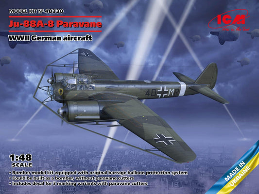 ICM - Ju-88A-8 Paravane German Aircraft 1:48