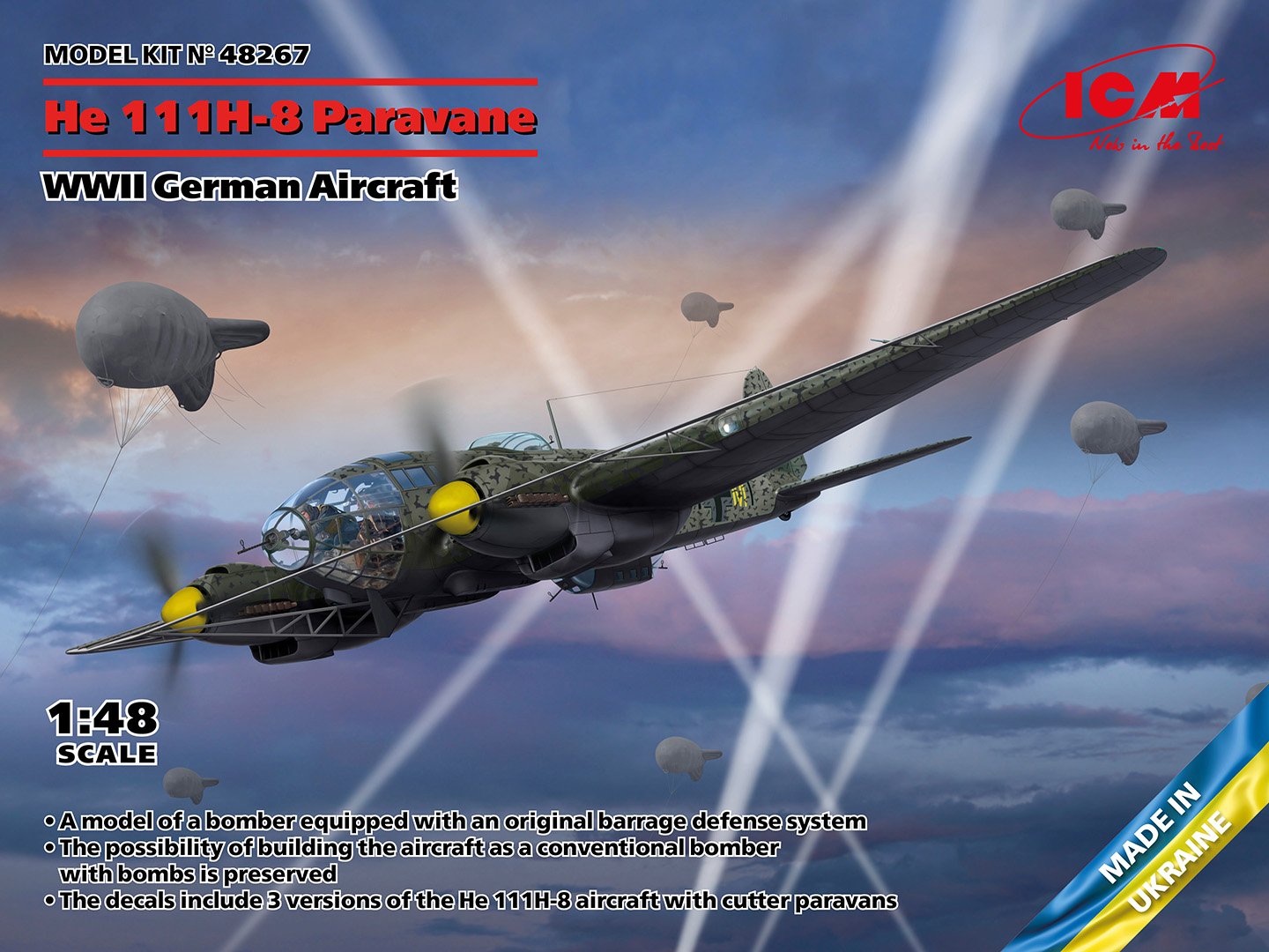 ICM - He 111H-8 Paravane WWII German 1:48