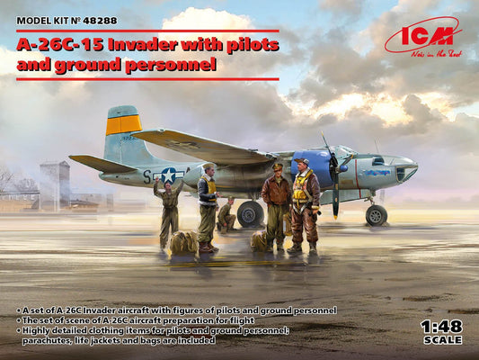 ICM - A26C Invader w/pilots&ground per.1:48