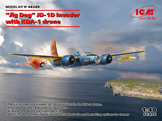 ICM - US Navy Jig Dog JD1D Invader w/dron 1:48