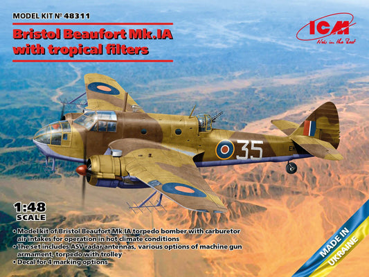 ICM - Bristol Beaufort Mk.Ia w/filters 1:48