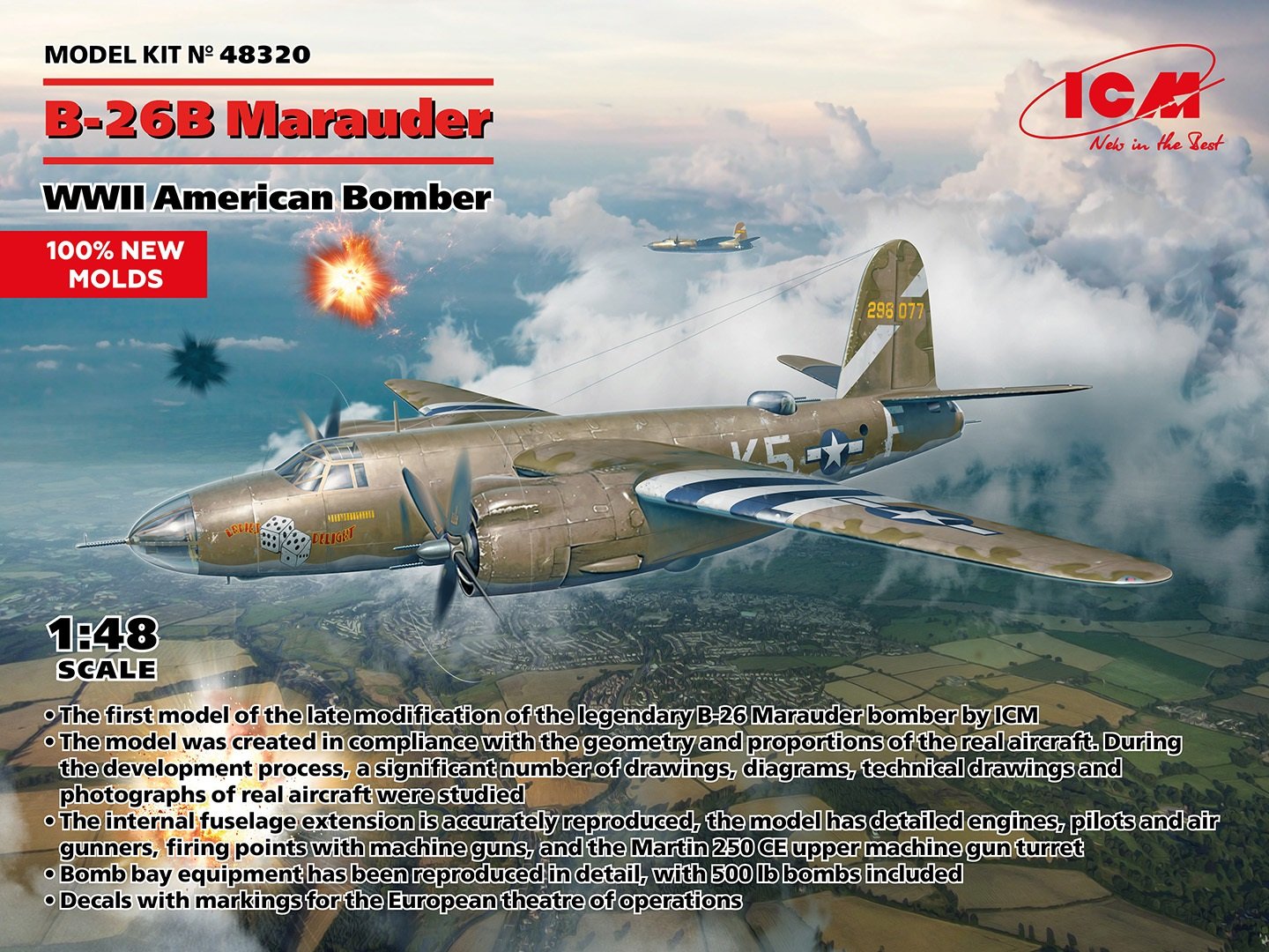 ICM - US B-26B Marauder Bomber 1:48