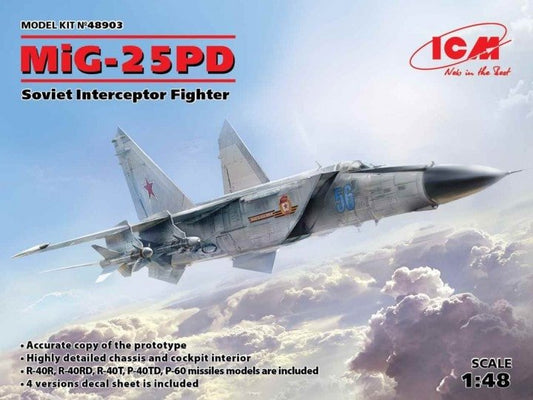 ICM - MIG25PD/PDS Soviet Fghtr 1:48