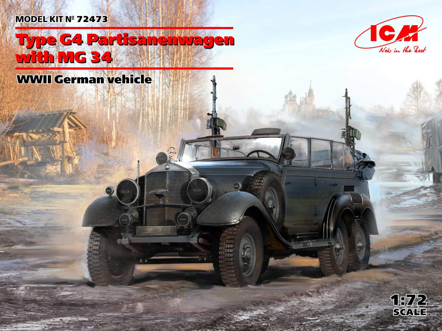ICM - German Type G4 Partisanenwagen w/MG 1:72