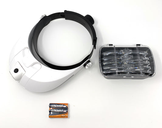 2 LED Illuminating Headband Magnifier