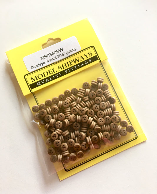 Model Expo - 3/16" (5mm) Walnut Deadeye 150 pcs