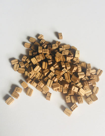 Model Expo - 3/16" (5mm) Walnut Double Sheave Block 150 pcs