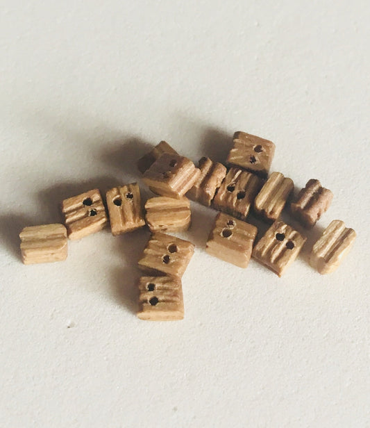 Model Expo - 1/8" (3mm) Walnut Double Sheave Block 30 pcs