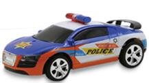 Imex - 1:58 R/C Police Car Blue + White 2.4g
