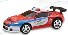 Imex - 1:58 R/C Police Car Red 2.4g
