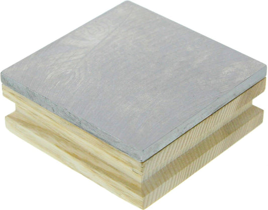 Sona Double Sided Wood & Steel Bench Block 3" x 3"