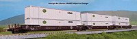 Kato - N Maxi-IV BNSF Old Logo 3 Car Set w/HUB