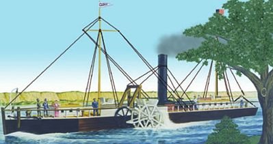 Lindberg - Fulton'S Clermont Steamboat 1:96