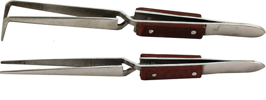Model Expo - Tools - Curved/Straight Fiber-grip Tweezer Set
