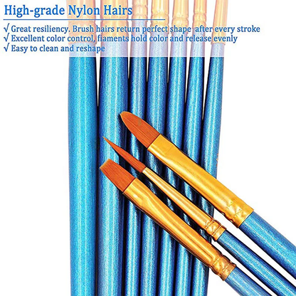 Model Expo - Tools - Paint Brushes Set 10 pc