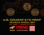 Meng - Us Cougar 6x6 Mrap Wheel Set