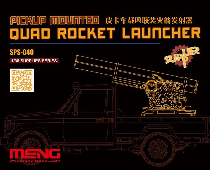 Meng - Pickup Mntd Rckt Laucher 1:35