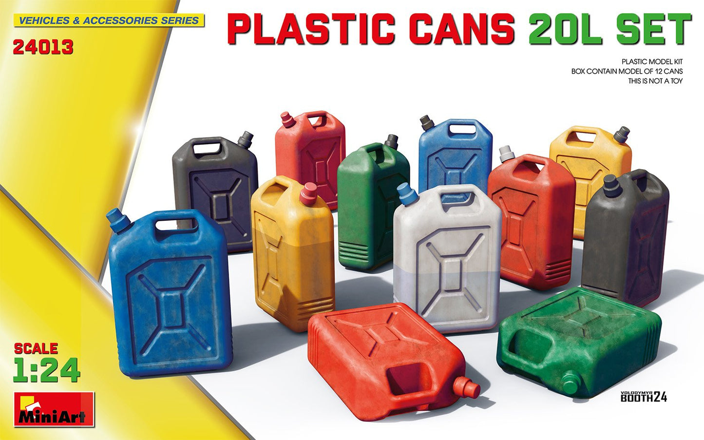 Mini Art - Plastic Fuel/Water 20 Litre Cans 1:24