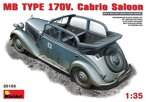 Mini Art - MB TYPE 170V CABRIO SALOON :35