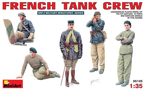 Mini Art - French Tank Crew 1:35