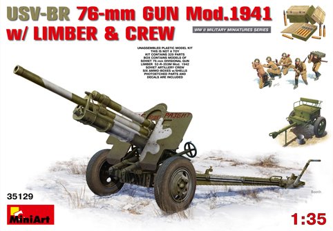 Mini Art - Usv-Br 76mm Gun 1941 W/Crew:35