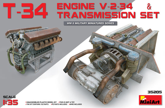Mini Art - T-34 Engine & Transmission 1:35