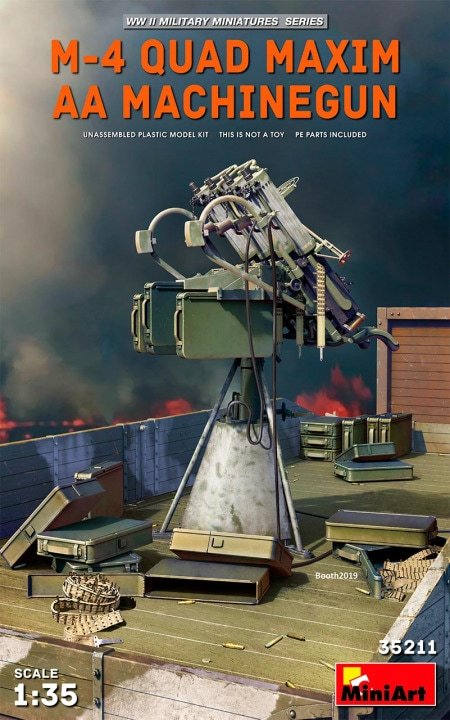 Mini Art - M4 Quad Maxim AA Machine Gun 1:35