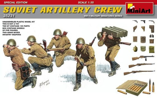 Mini Art - WWII Sov Artillery Crew(5)1:35