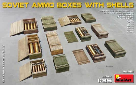 Mini Art - Soviet Ammo Boxes w/Shells :35