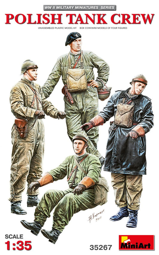 Mini Art - Polish Tank Crew(4) 1:35